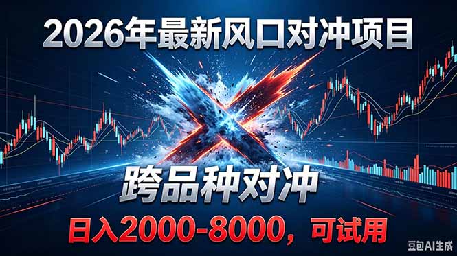 2026创业新风口！最新对冲！跨品种对冲！日收益2000-6000+-吾爱自习网
