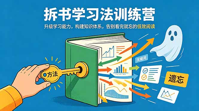 拆书学习法训练营,升级学习能力,构建知识体系,,告别看完就忘的低效阅读-我爱发帖