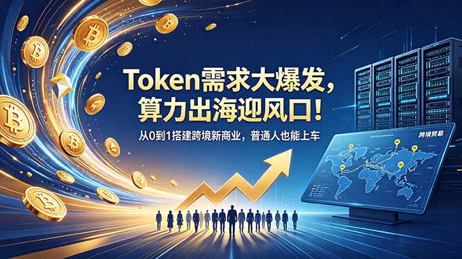 Token需求大爆发,算力出海迎风口!从0到1搭建跨境新商业,普通人也能上车-旺仔资源库