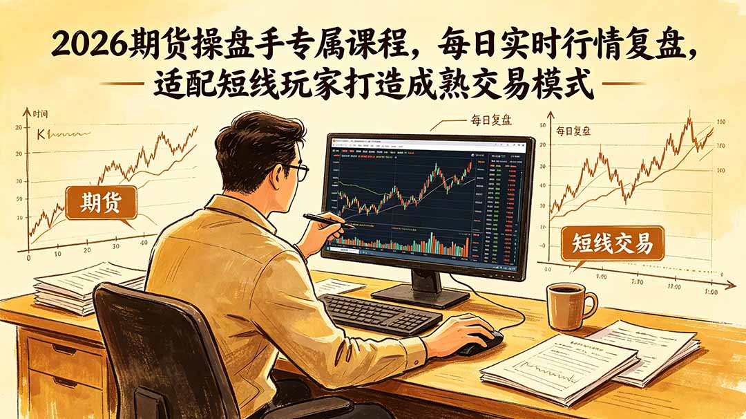 2026期货操盘手专属课程-更新6月,每日实时行情复盘,适配短线玩家打造成熟交易模式-我爱发帖