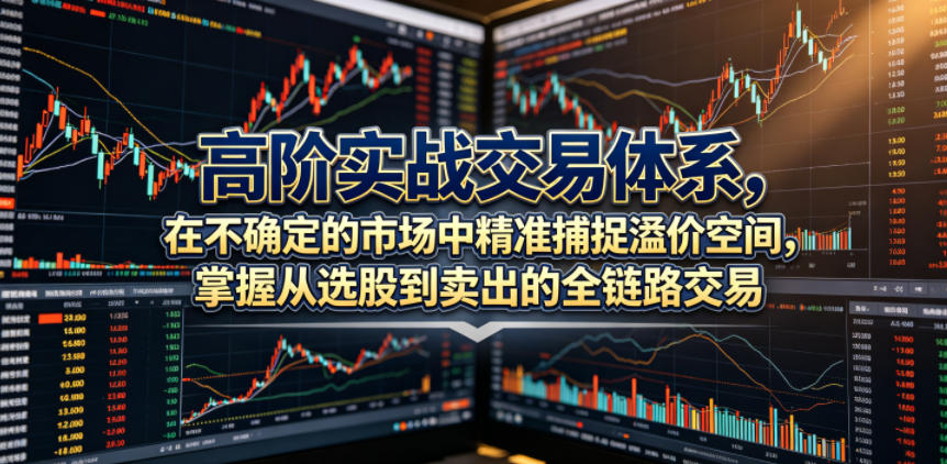高阶实战交易体系，在不确定的市场中精准捕捉溢价空间，掌握从选股到卖出的全链路交易心法(更新6月)-我爱发帖