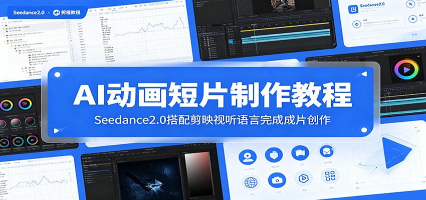 AI动画短片制作教程:Seedance2.0搭配剪映视听语言完成成片创作-新时光资源网
