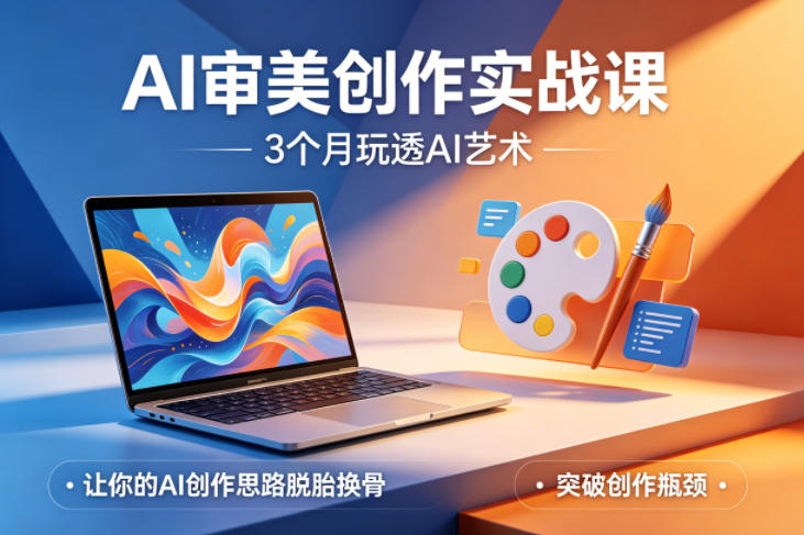 AI审美创作实战课,3个月玩透AI艺术,让你的AI创作思路脱胎换骨,突破创作瓶颈(更新0617)-云推网创项目库