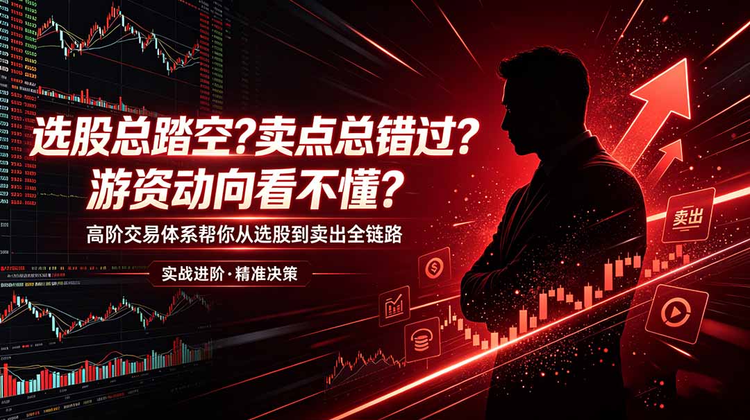 选股总踏空?卖点总错过?游资动向看不懂?高阶交易体系帮你从选股到卖出全链路(更新6月-新时光资源网