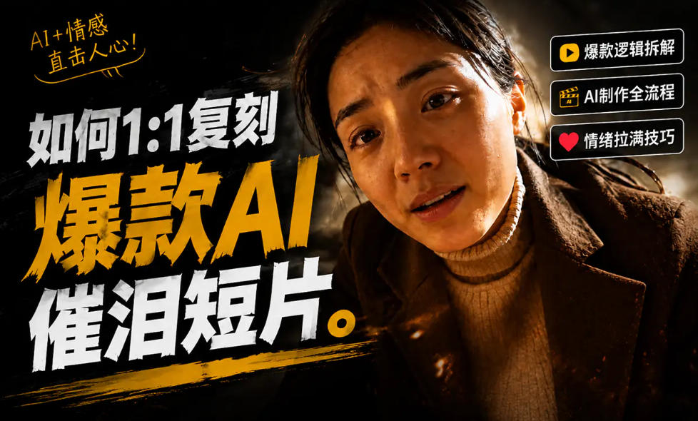 豆包+Gemini生成真人AI短剧-拆解复刻百万爆款第一人称短片，一站式讲透爆款复刻全流程-吾爱自习网