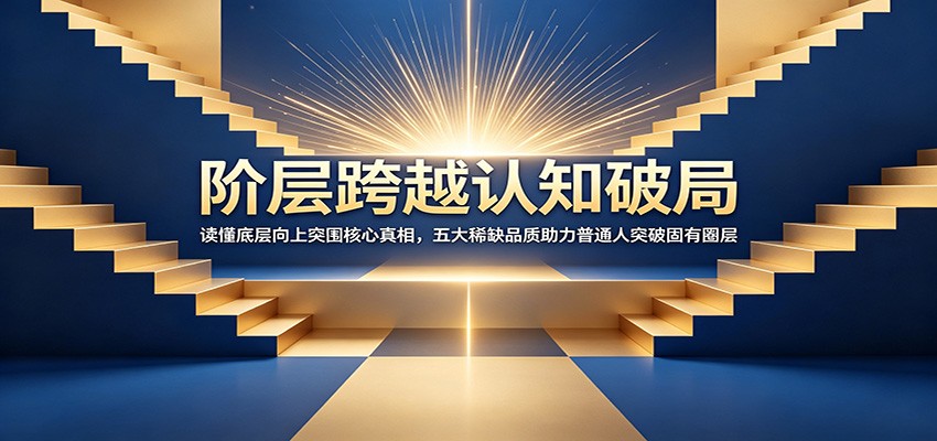 阶层跨越认知破局：读懂底层向上突围核心真相，五大稀缺品质助力普通人突破固有圈层-吾爱自习网