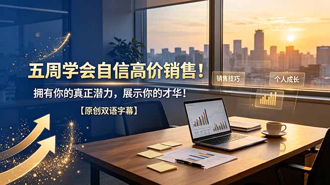 五周学会自信高价销售！拥有你的真正潜力，展示你的才华！【原创双语字幕】-吾爱自习网