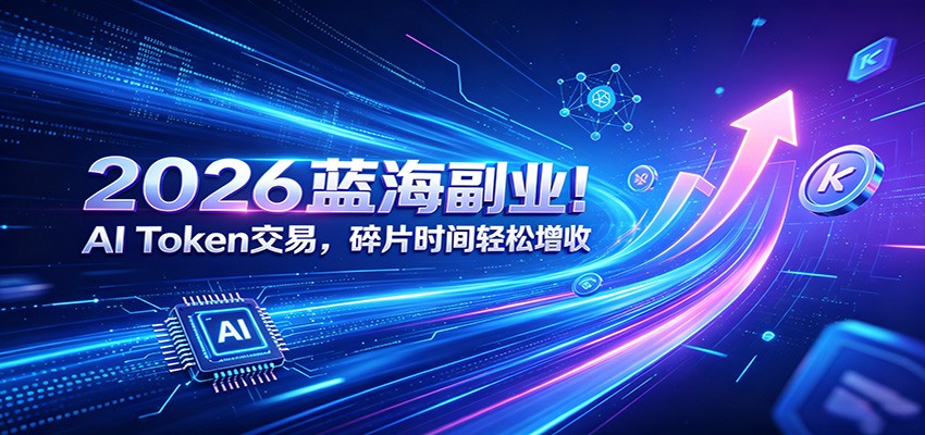 2026蓝海副业！AI Token交易，碎片时间轻松增收-新时光资源网