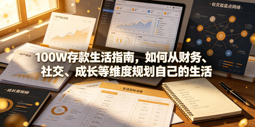 付费文章：100W存款生活指南，如何从财务、社交、成长等维度规划自己的生活-吾爱自习网