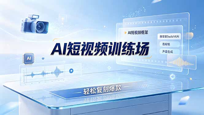 老陈AI短视频训练场：AI短视频框架+换背景SwitchXAI+首尾帧+声音生成，轻松复刻爆款-吾爱自习网