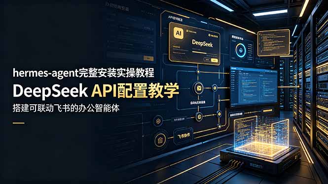 hermes-agent完整安装实操教程，DeepSeek API配置教学，搭建可联动飞书的办公智能体-吾爱自习网