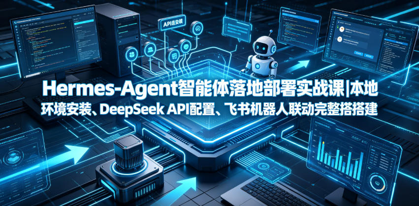 Hermes-Agent智能体落地部署实战课｜本地环境安装、DeepSeek API配置、飞书机器人联动完整搭建教程-吾爱自习网