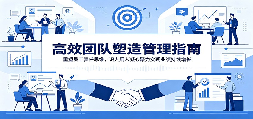 高效团队塑造管理指南：重塑员工责任思维，识人用人凝心聚力实现业绩持续增长-吾爱自习网