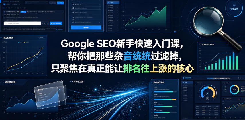 Google SEO新手快速入门课，帮你把那些杂音统统过滤掉，只聚焦在真正能让排名往上涨的核心动作【原创双语字幕】福星网赚创业资源-网赚项目-副业赚钱-互联网创业-资源整合福星网赚资源