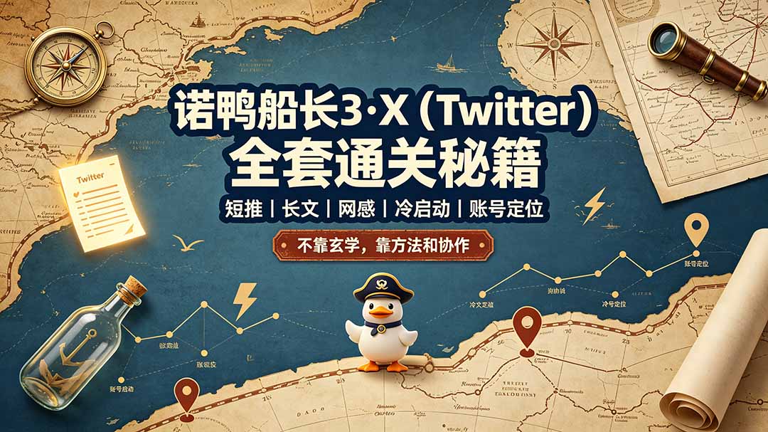 诺鸭船长3·X(Twitter-吾爱自习网