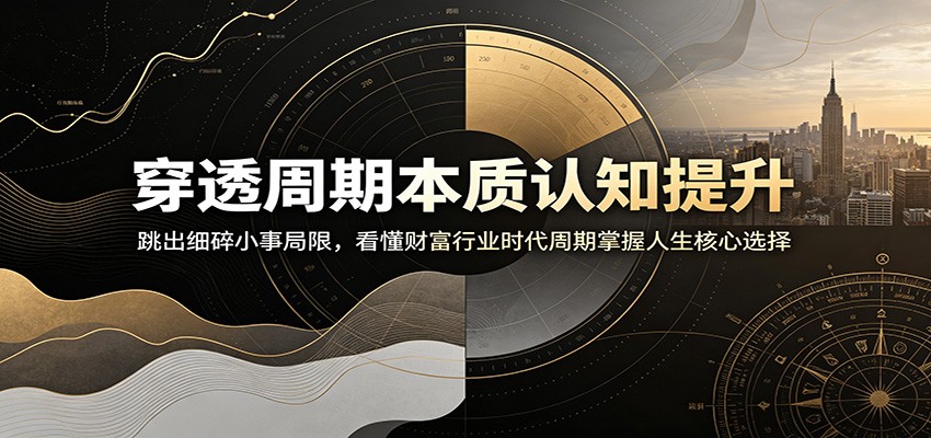 穿透周期本质认知提升：跳出细碎小事局限，看懂财富行业时代周期掌握人生核心选择-吾爱自习网