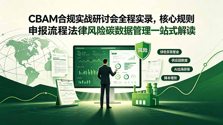 CBAM合规实战研讨会全程实录，核心规则申报流程法律风险碳数据管理一站式解读-吾爱自习网