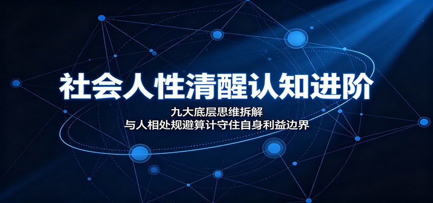 社会人性清醒认知进阶：九大底层思维拆解，与人相处规避算计守住自身利益边界-吾爱自习网
