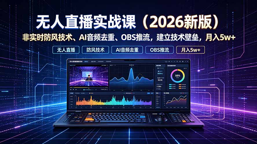 无人直播实战课(更新7月-旺仔资源库