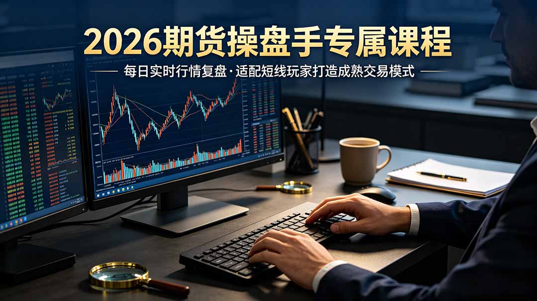 2026期货操盘手专属课程-更新7月11，每日实时行情复盘，适配短线玩家打造成熟交易模式-旺仔资源库
