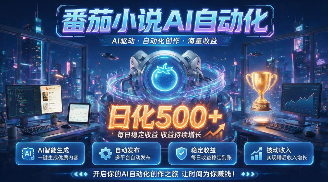小白可做番茄AI,居家轻创业,每日稳赚500➕,普通人低门槛轻松线上增收【揭秘】-小红泡