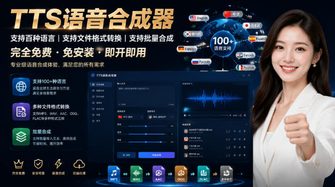 最新TTS配音,支持批量,支持文件格式转换,功能超多-吾爱自习网