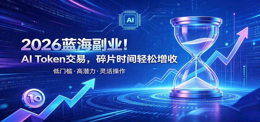 AI Token算力赛道！普通人可入局的数字副业，零门槛快速起步-吾爱自习网