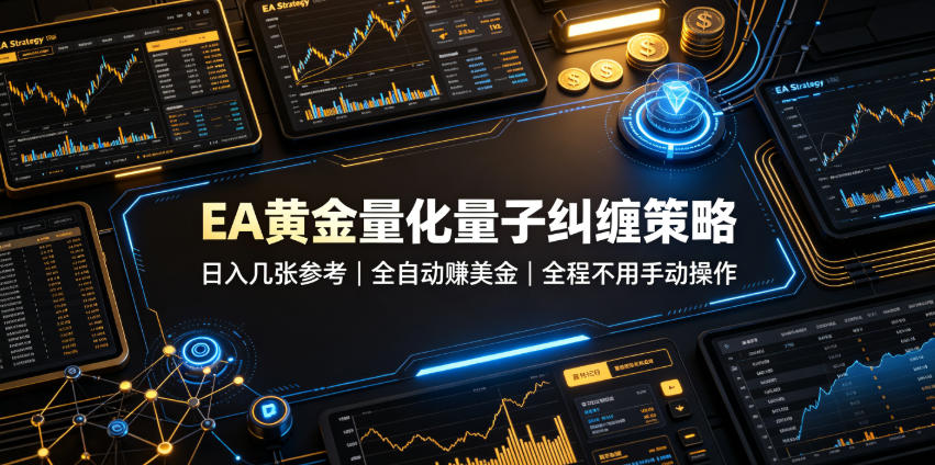 EA黄金量化量子纠缠策略,日入几张,全自动賺美金,全程不用手动操作!【揭秘】-吾爱自习网