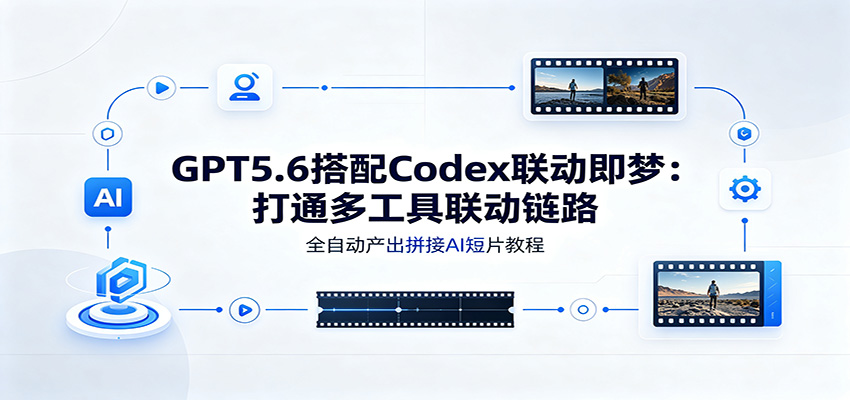 GPT5.6搭配Codex联动即梦:打通多工具联动链路,全自动产出拼接AI短片教程-吾爱自习网
