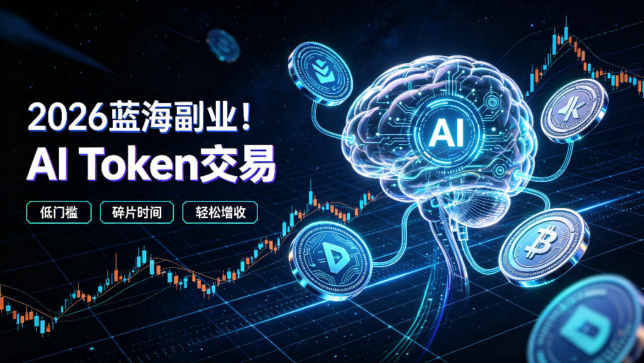 2026全新风口副业|AI智能Token交易,空闲时间轻松 賺 收益,无需全天盯盘【揭秘】-旺仔资源库