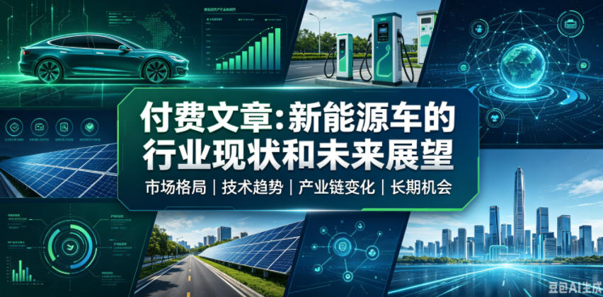 付费文章:新能原车的行业现状和未来展望-吾爱自习网