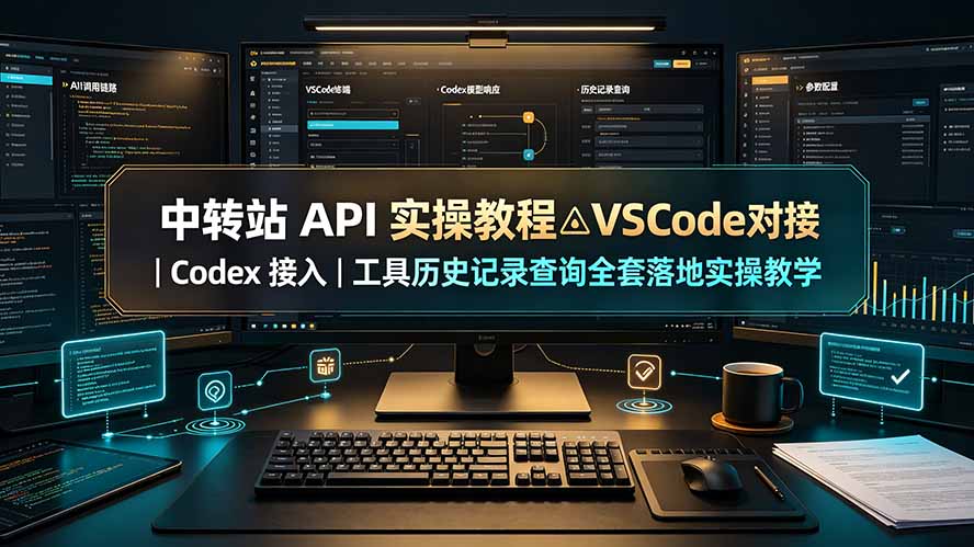 中转站 API 实操教程△VSCode 对接|Codex 接入|工具历史记录查询全套落地实操教学-吾爱自习网
