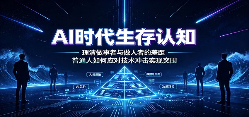 AI时代生存认知:理清做事者与做人者的差距,普通人如何应对技术冲击实现突围-旺仔资源库