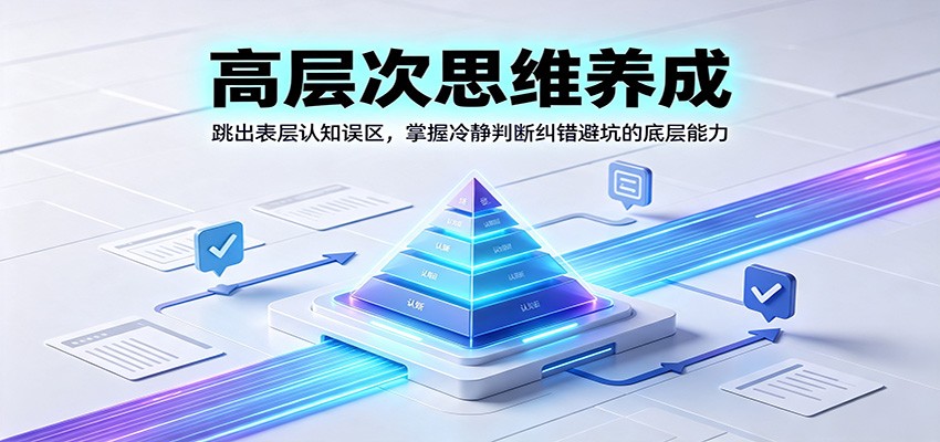 高层次思维养成:跳出表层认知误区,掌握冷静判断纠错避坑的底层能力-旺仔资源库