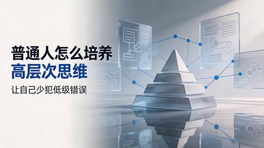 付费文章:普通人怎么培养高层次思维,让自己少犯低级错误-旺仔资源库