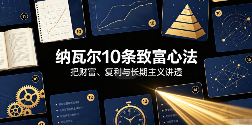付费文章:纳瓦尔10条致富心法-旺仔资源库