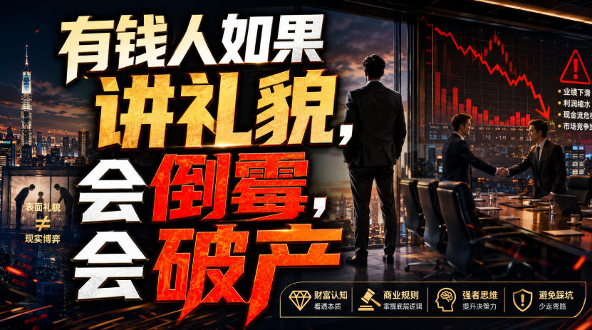 付费文章：有钱人如果讲礼貌，会倒霉，会破产-我爱发帖