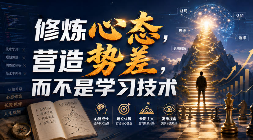 付费文章：修炼心态，营造势差，而不是学习技术-我爱发帖