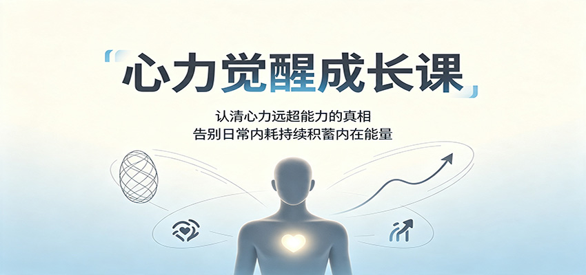 心力觉醒成长课：认清心力远超能力的真相，告别日常内耗持续积蓄内在能量｜焦圣希 18818568866