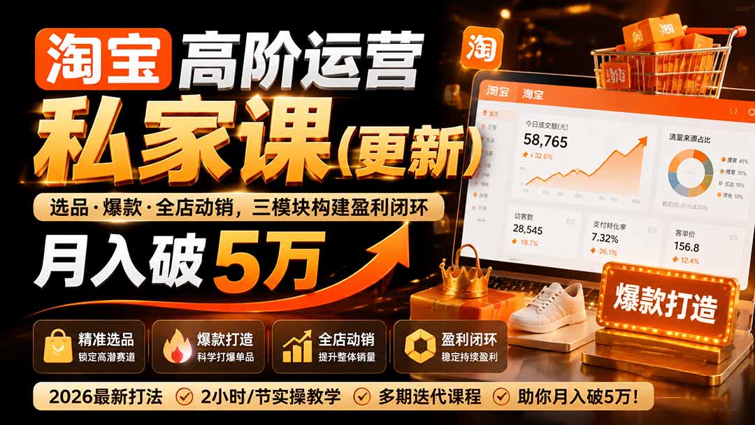 淘宝高阶运营私家课(更新26年-超级会员网