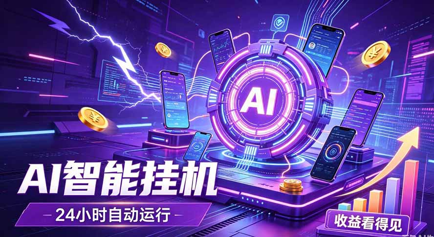 AI智能广告挂机，躺赚新模式 设备托管运行，解放双手持续变现-我爱发帖