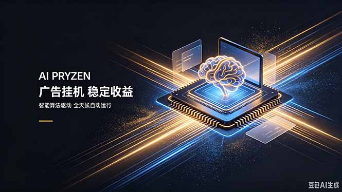 AI Pryzen 广告挂机｜24小时自动跑，日入300-500，新手零门槛-旺仔资源库
