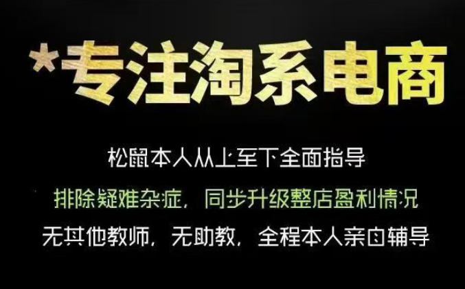 松鼠会电商VIP课程，从基础布局到高阶优化，助你掌握淘宝运营逻辑，提升店铺流量与转化(更新0815)-我爱发帖
