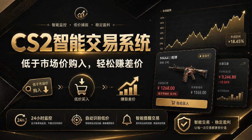 CS2智能交易系统,轻松賺差价|自动运行,无需自己挂G|数据支持任何形式验证【揭秘】-旺仔资源库