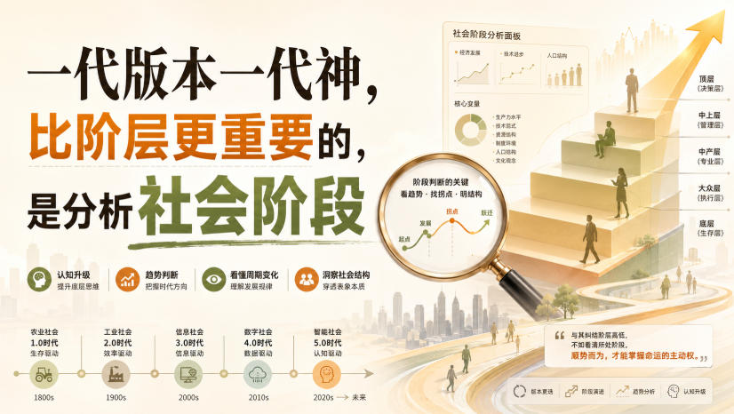 付费文章：一代版本一代神，比阶层更重要的，是分析社会阶段-我爱发帖