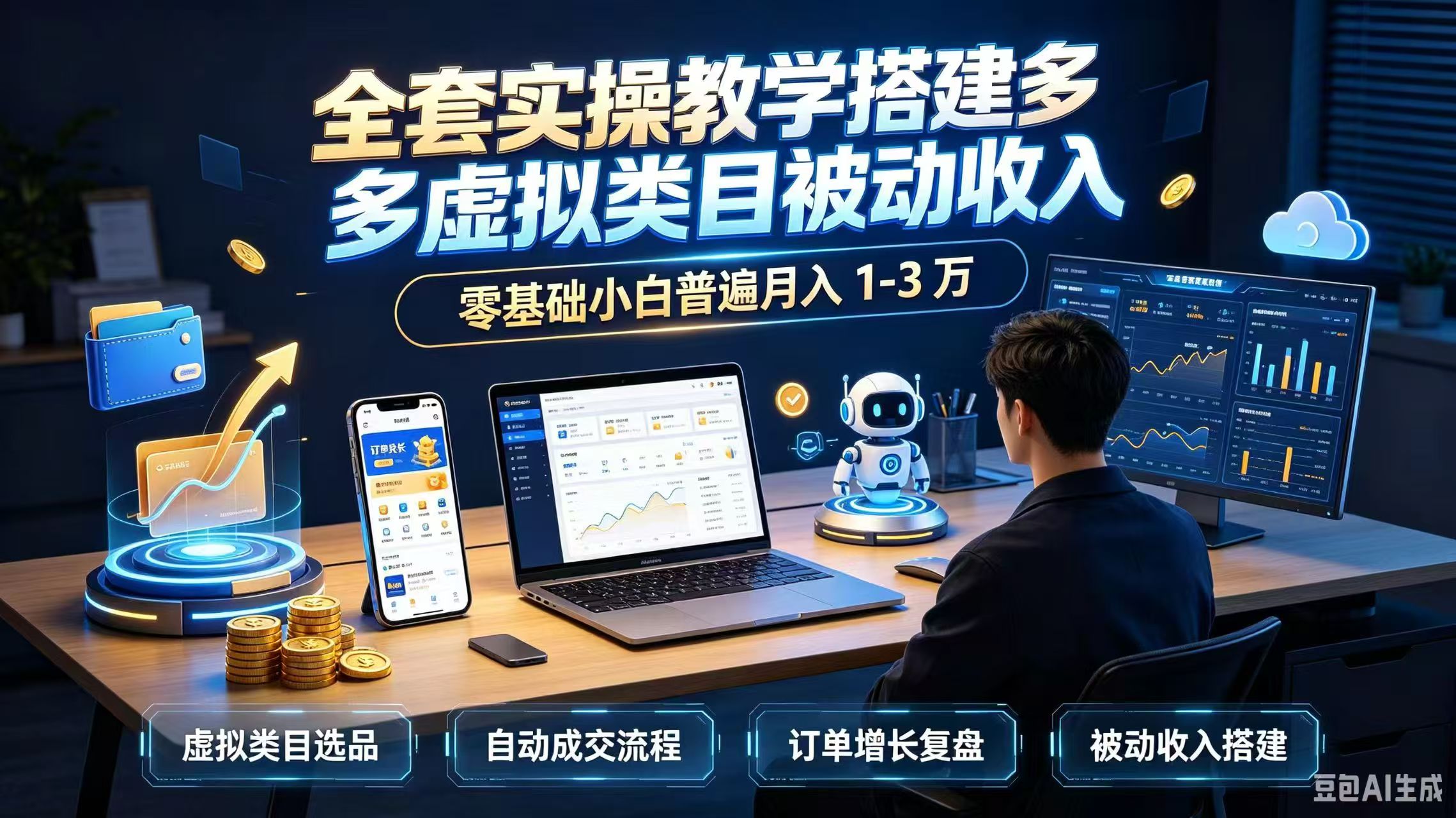 全套实操教学搭建多多虚拟类目被动收入，零基础小白普遍月入 1-3 万采购|汽车产业|汽车配件|机加工企业家交流社群中心