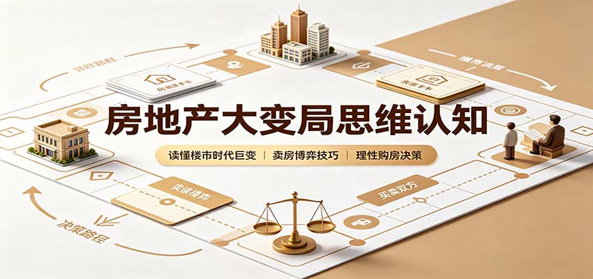 房地产大变局思维认知:读懂楼市时代巨变,卖房博弈技巧,理性购房决策-旺仔资源库