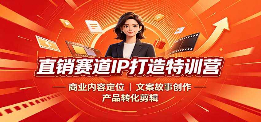 直销赛道IP打造特训营：商业内容定位，文案故事创作，产品转化剪辑-我爱发帖