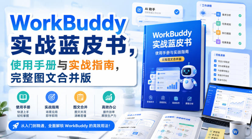 WorkBuddy实战蓝皮书，使用手册与实战指南，完整图文合并版-谷进海小站