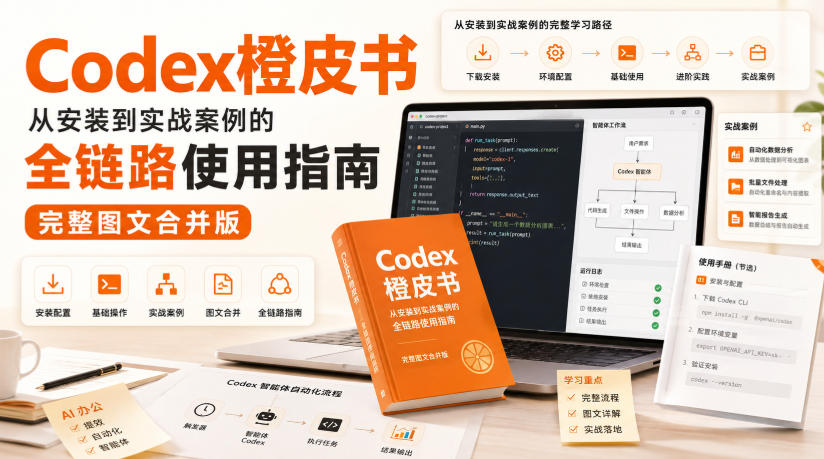 Codex橙皮书，从安装到实战案例的全链路使用指南，完整图文合并版-我爱发帖